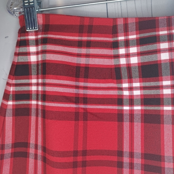 Design Lab Lord & Taylor red plaid 90’s skirt - Picture 4 of 8